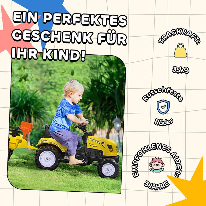 Image du produit Homcom Tracteur pour enfants
