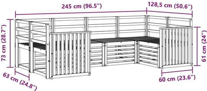 Produktbild vidaXL Outdoor-Sofa