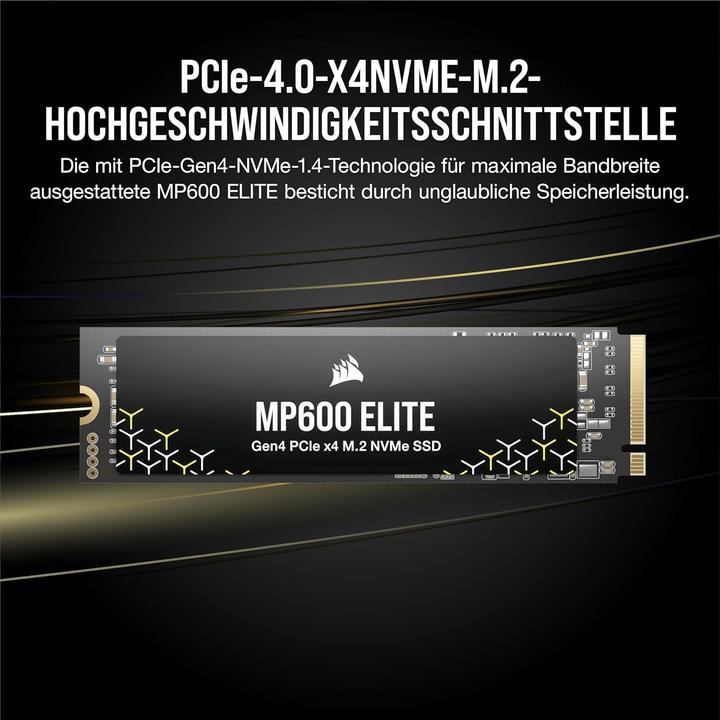 Produktbild Corsair MP600 ELITE 4TB NVMe PCIe M.2 SSD (no heatsink) (4000 GB, M.2 2280)