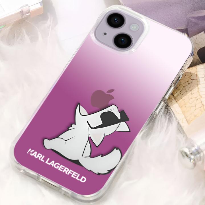 Actual product image Karl Lagerfeld KLHCP14MCFNRCPI iPhone 14 Plus 6.7" hardcase pink / pink Choupette Fun (Apple iPhone 14 Plus)