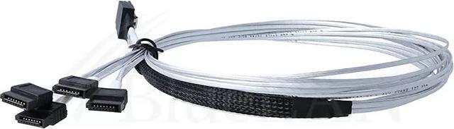 BlueLAN internal MiniSAS Hybrid cable SFF-8087/4x SATA 50cm (50 cm, SATA)