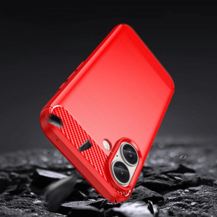 Actual product image Cover-Discount iPhone 16 - Metal Carbon Look case (Apple iPhone 16)