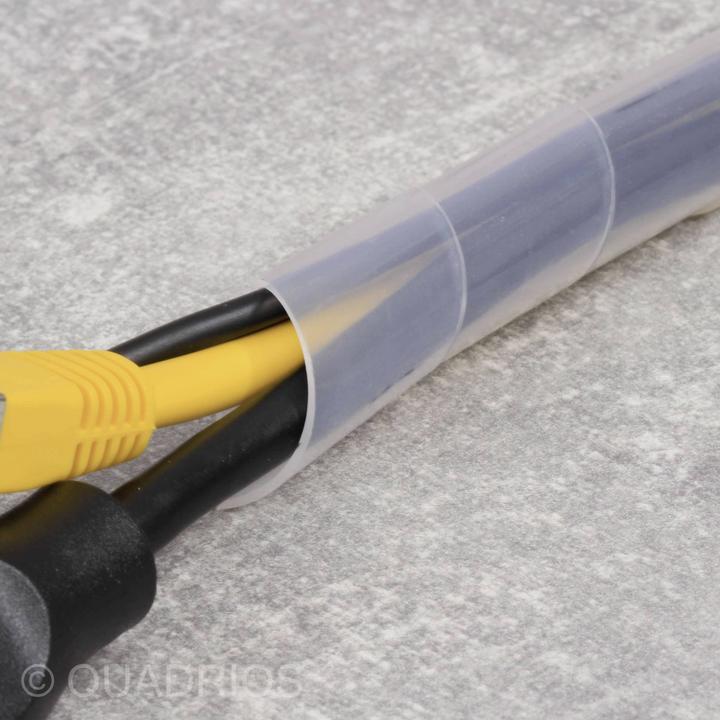 Produktbild Quadrios 2111C143 Spiralschlauch 12 bis 70 mm Weiss 1 Set (Kabelspiralschlauch, 1000 cm)