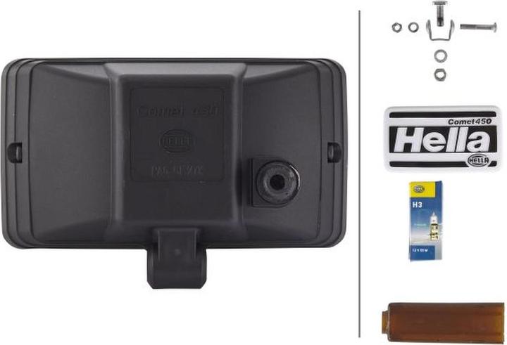 Actual product image Hella Bolt-on halogen spotlights Comet 450 for DAF