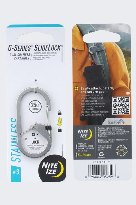 Produktbild Nite Ize G-Series™ SlideLock® #3 Dual Chamber Carabiner