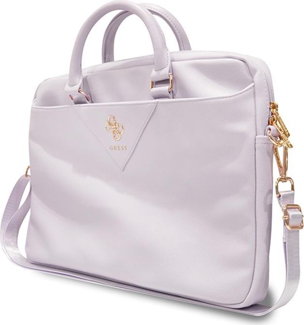 Actual product image Guess Torba GUCB15ZPGSTEGU 16" fioletowy/purple Triangle 4G (16")