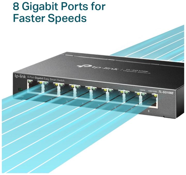 Productafbeelding TP-Link Tl-Sg108e (8 Havens)