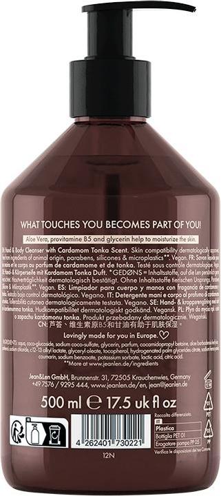 Image du produit Jean & Len Nettoyant pour les mains et le corps (Savon liquide, 500 ml)