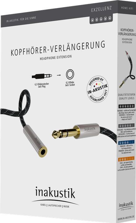 Image du produit Inakustik Extension pour casque d'écoute (3 m, jack 6.3mm)