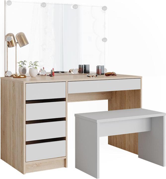 Actual product image Vicco Sherry with LED lighting and bench (120 x 55 x 75 cm)