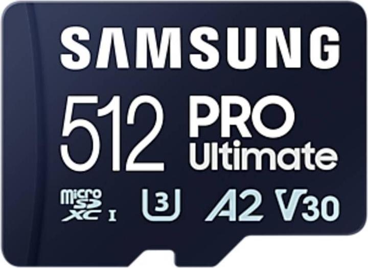 Immagine prodotto Samsung PRO Ultimate con lettore di schede (512 GB, microSDXC, U3, UHS-I)