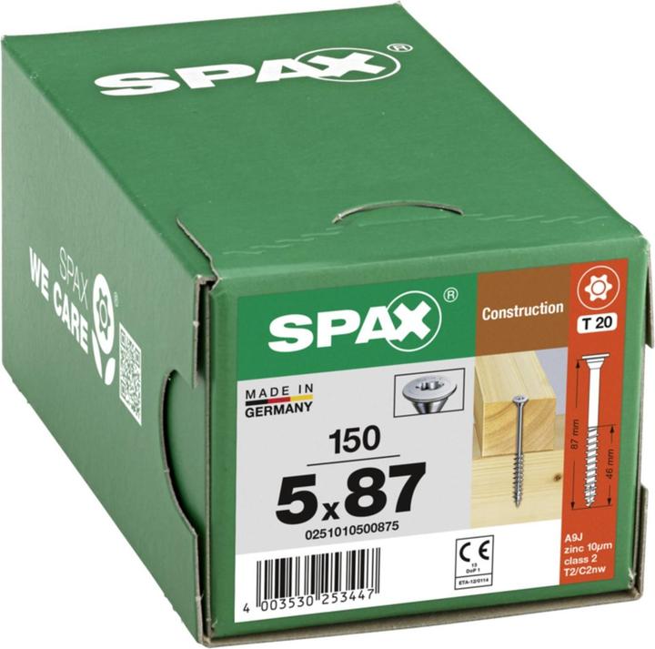 Actual product image Spax Tellerkopf Ohne Linse T-Star Plus T20 Gewindelänge 46 mm Wirox (150 Screws per piece)
