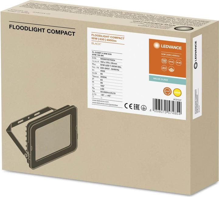 Actual product image Ledvance FL COMP V 50W 830 SY (4500 lm, IP65)