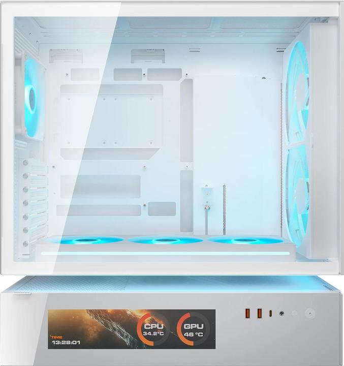 Produktbild Cougar ATX Semi-Tower Gehäuse CFV235 Mesh Vision Weiss (ATX, mATX, Mini-ITX)