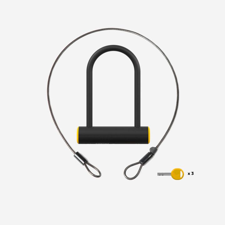 Produktbild Decathlon Fahrradschloss Bügelschloss D 900M ART2 + Kabel
