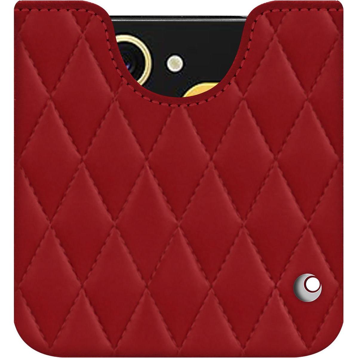 Thumbnail - Noreve Lederschutzhülle (Samsung Galaxy Z Flip6), Smartphone Hülle, Rot