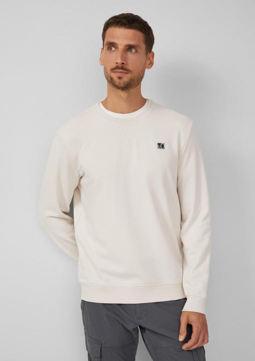 Produktbild s.Oliver Sweatshirt Sweatshirt aus Baumwollmix mit Crew Neck (M)