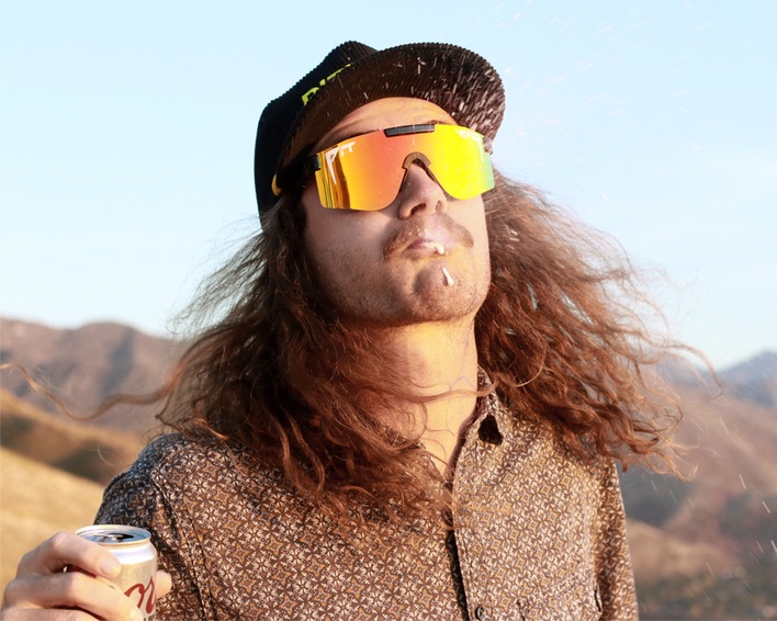 Actual product image Pit Viper The Mystery Polarized Double Wide (Black, Orange)