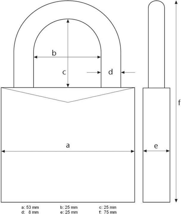 Actual product image Abus Zahlenschloss