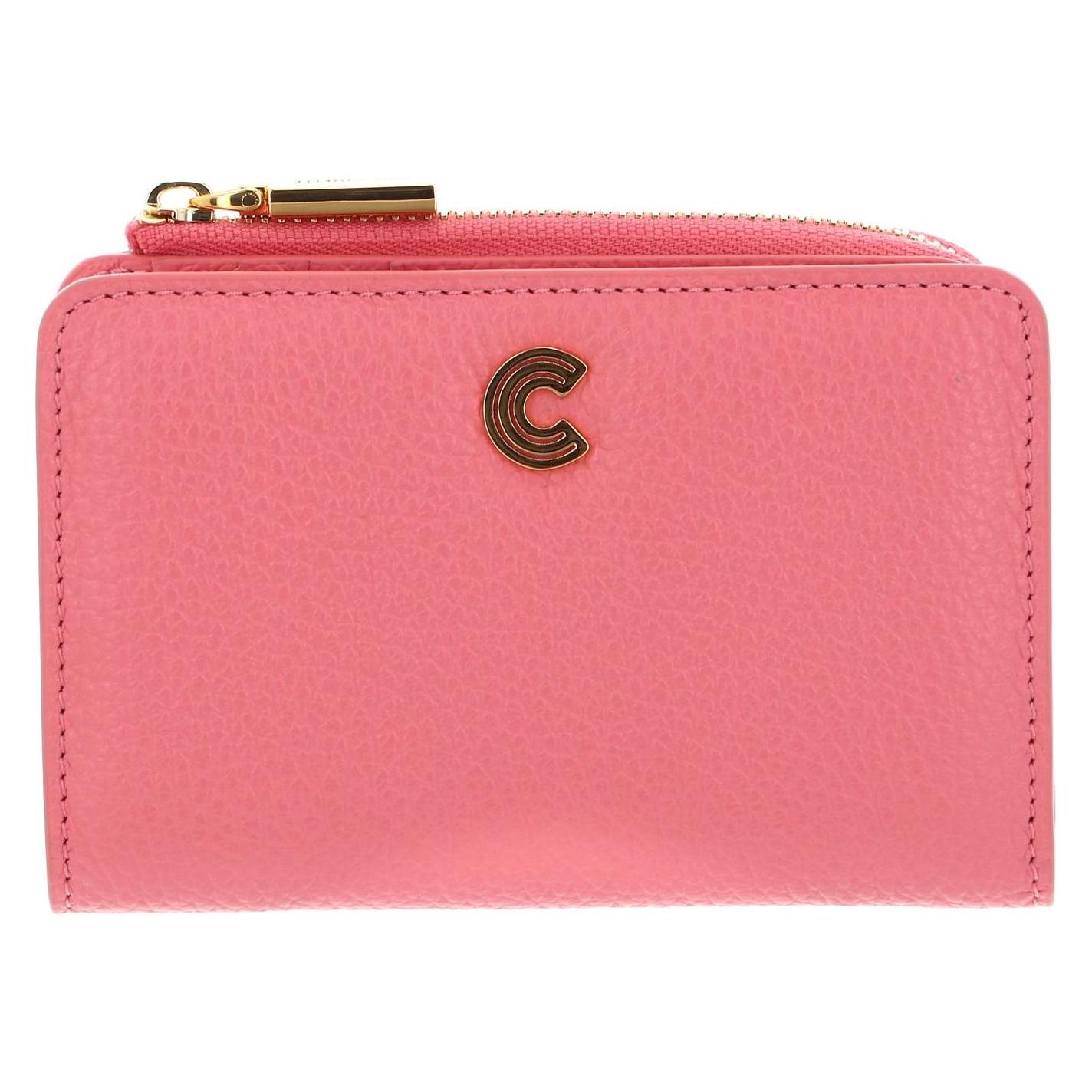 Coccinelle, Damen, Portemonnaie, Myrine Wallet Grained Leather, Pink, Rosa