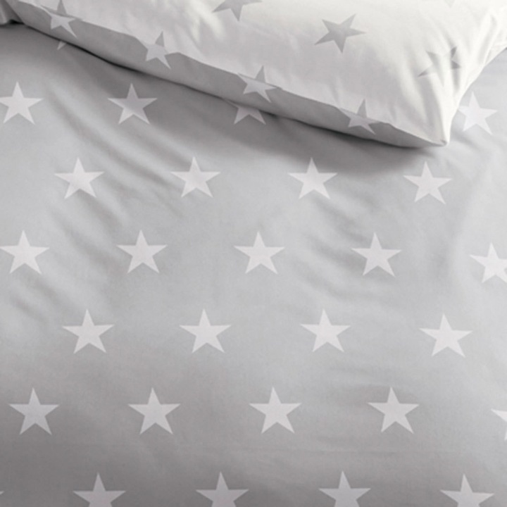 Produktbild BettwarenShop Stars silber (Duvetbezug, 200 x 200 cm)