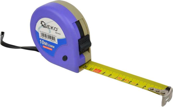 Actual product image GEKO Meter tape measure, 10 m, tape width 25 mm (mm)