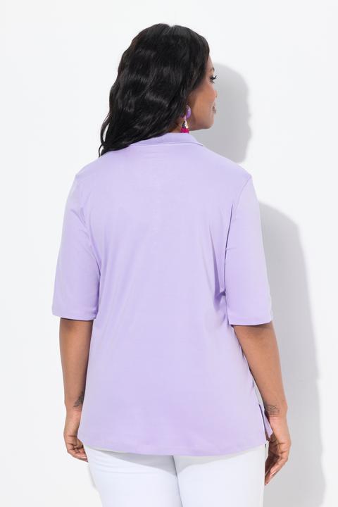 Immagine prodotto Ulla Popken Maglia polo dalla vestibilità classica in cotone Pima con mezze maniche (50, 52)