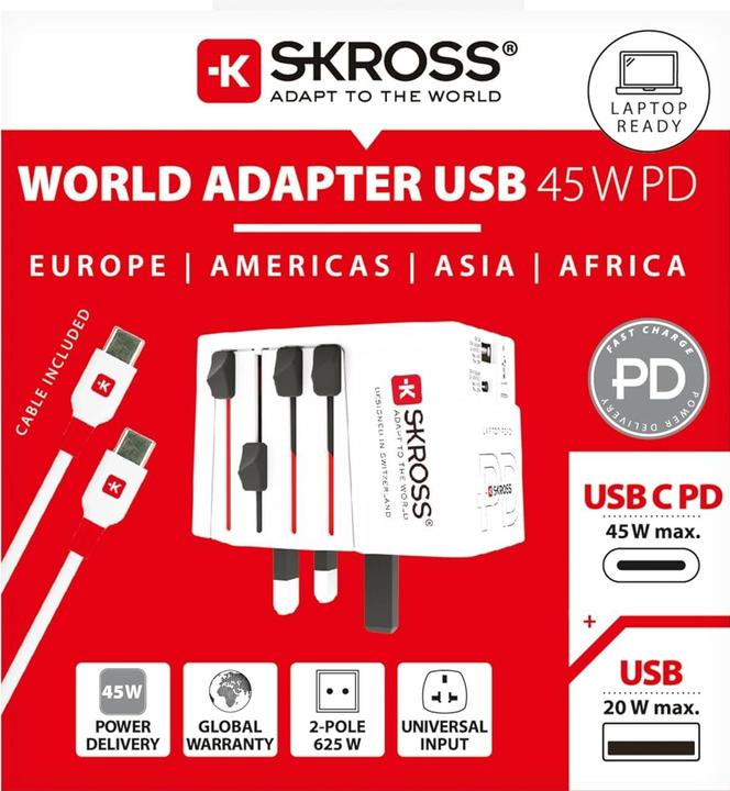 Produktbild Skross 1302975 Reiseadapter MUV AC45PD
