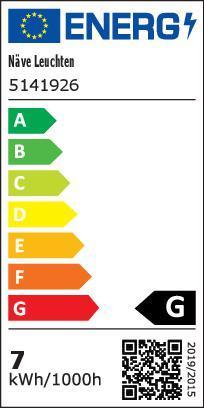 Etichetta energetica Näve Striscia LED per interni (Bianco caldo, 200 cm, Interno)