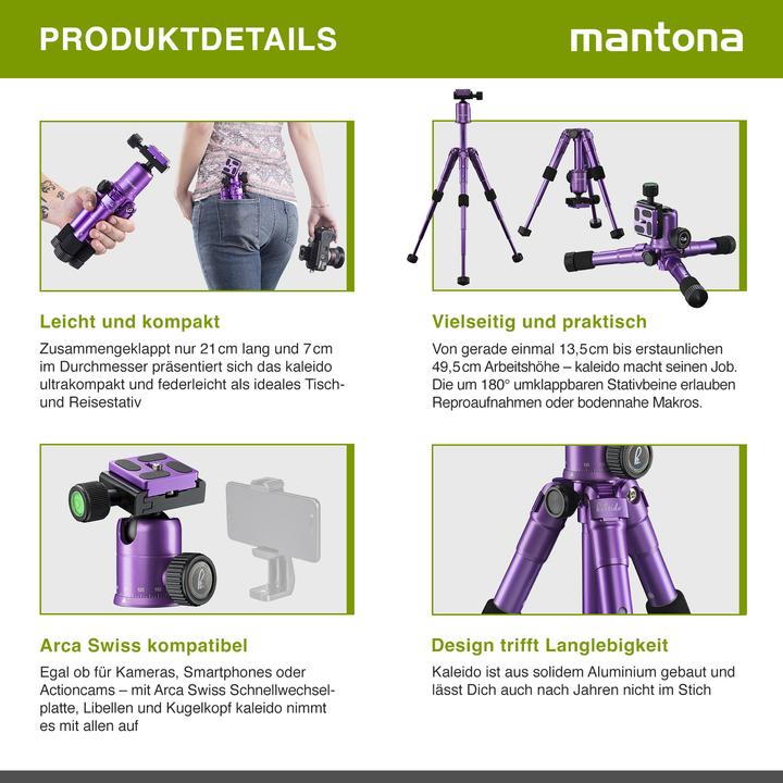 Actual product image mantona kaleido mini light purple metallic (Metal)
