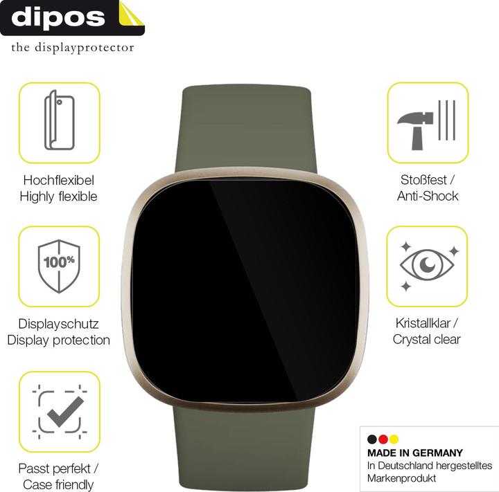 Immagine prodotto Dipos 3D Full-Cover Pellicola Protettiva (Fitbit Versa 3)