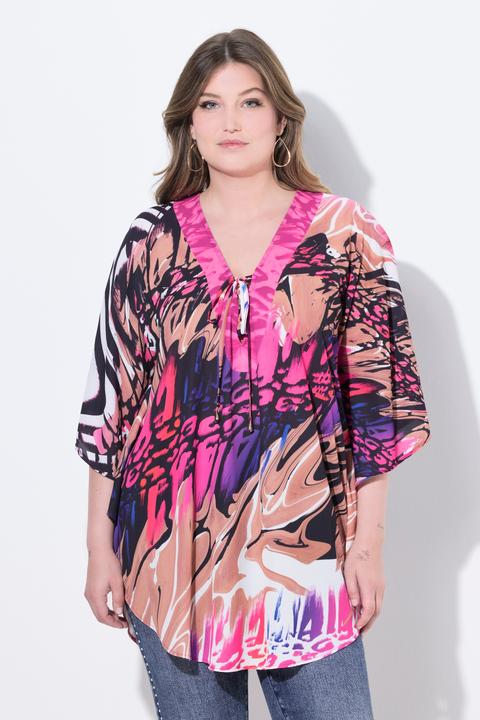 Produktbild Miamoda Blusenkaftan, Loose Fit, Allovermuster (42, 44)