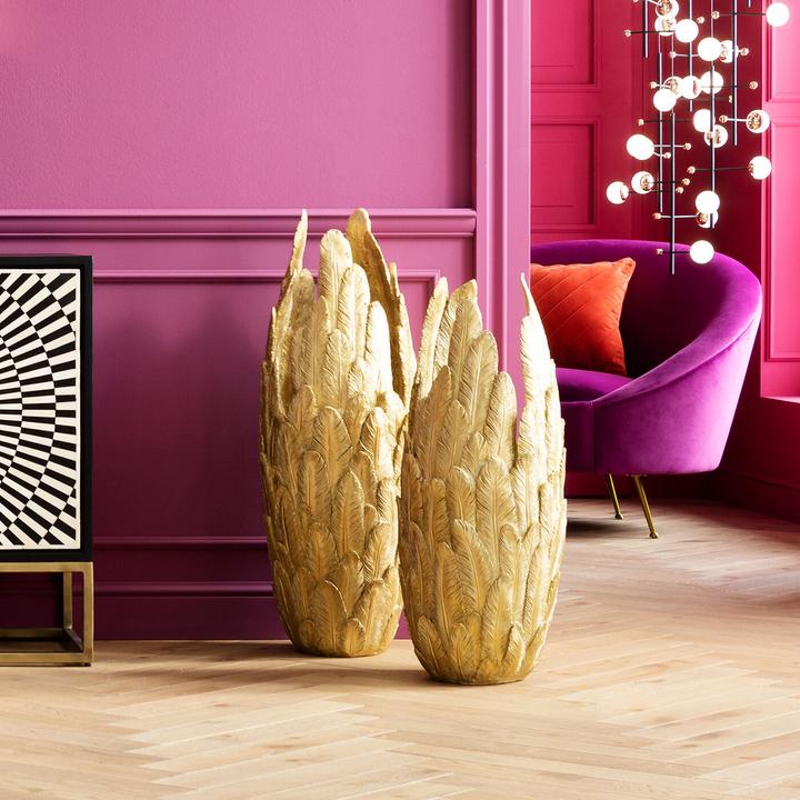 Produktbild Kare Design Vase Feathers Gold 91cm