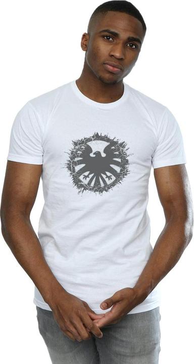 Immagine prodotto Maglietta Agents Of SHIELD Uomo Logo Spazzolato (3XL)
