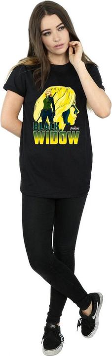 Image du produit Avengers Infinity War Femme/Les femmes - T-shirt boyfriend en coton Black Widow (XL)