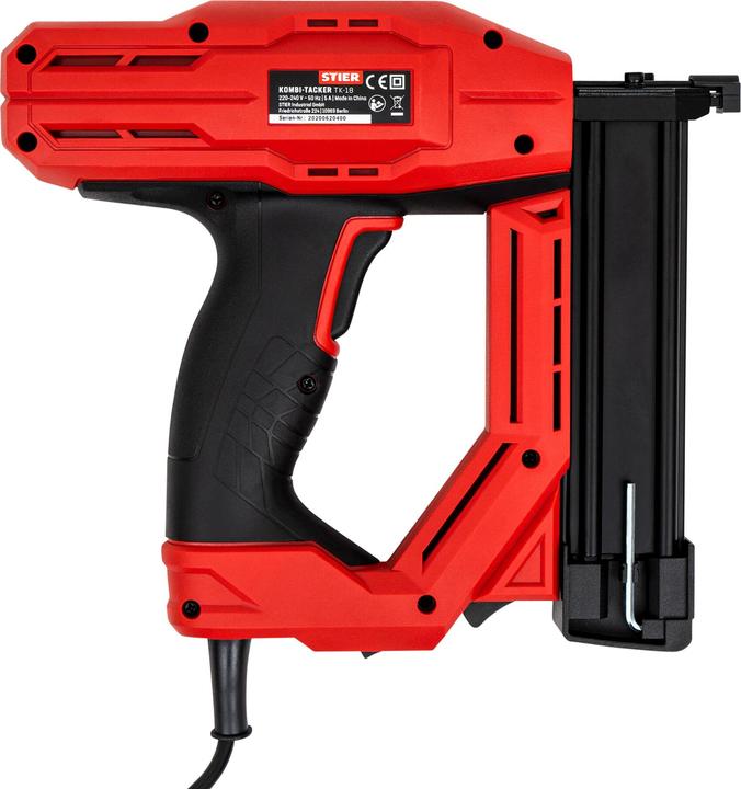 Productafbeelding Stier Elektro-Kombi-Tacker TK-18 230 V mit 400 Nägeln und Klammern