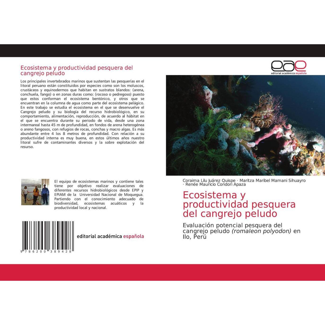 Ecosistema y productividad pesquera del cangrejo peludo, Fachbücher von Renee Mauricio Condori Apaza, Maritza Maribel Ma...