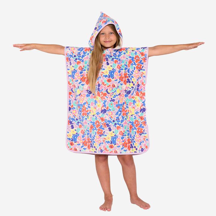 Image du produit Olaian Poncho surf Enfant de 110 à 135 cm - 500 Daisy multicolore