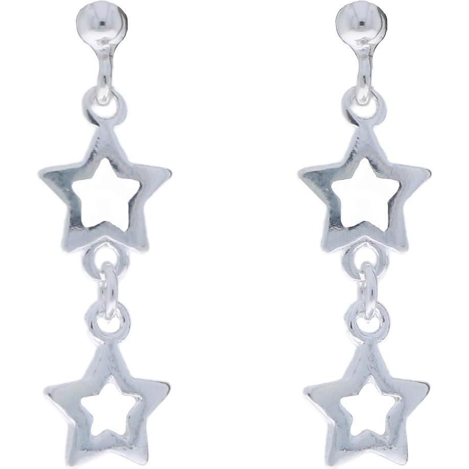 Luxxos, Ohrringe, Ohrhänger Sterne 925 Sterling Silber, (925 Sterling Silber)