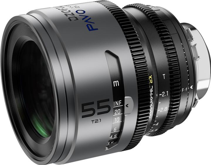 Immagine prodotto Dzofilm Pavo 2x Anamorfico 55mm T2.1 per attacco PL/EF (S35) - Rivestimento blu (PL)