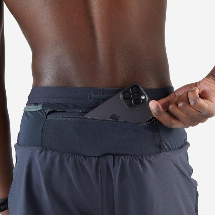 Immagine prodotto Kiprun Men's Trail Running Long-Distance Shorts 2in1-Kiprun Run Ultra 900-Green (S)