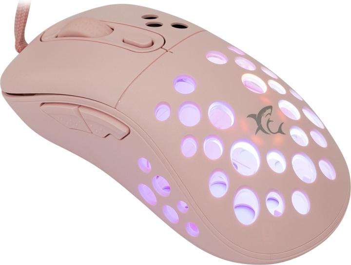 Actual product image White Shark Shark Gaming Mouse AZRAEL, 6D, 7200 dpi, Pink (Cable)