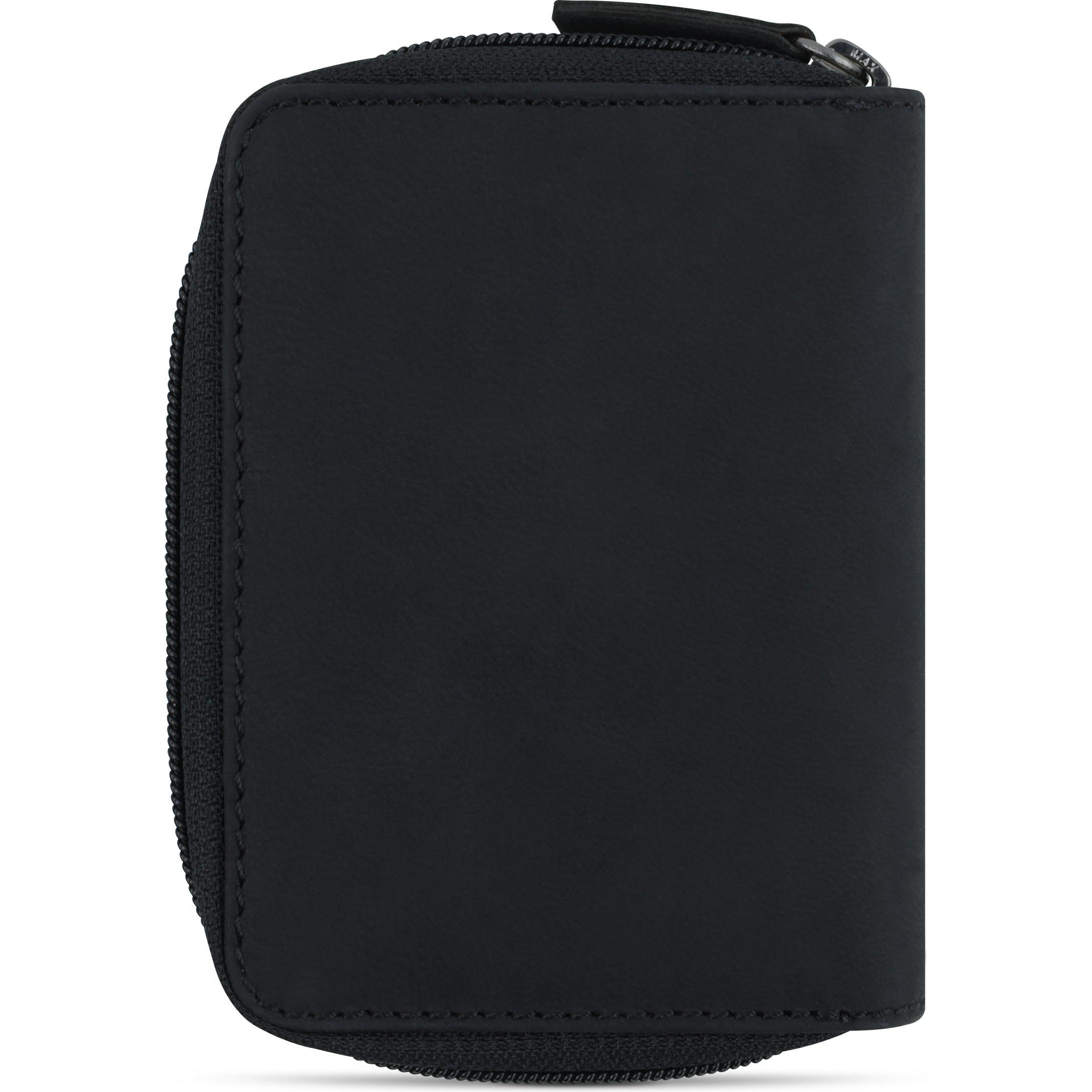 Bugatti, Damen, Portemonnaie, Luca Geldbörse Leder 9 cm, Schwarz