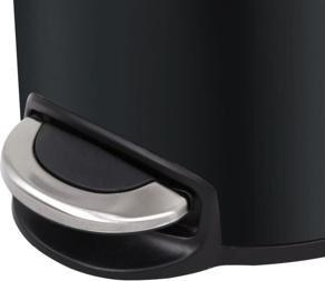 Produktbild EKO Tritt-Mülleimer Artistic 5 Liter Matt Schwarz (5 l)