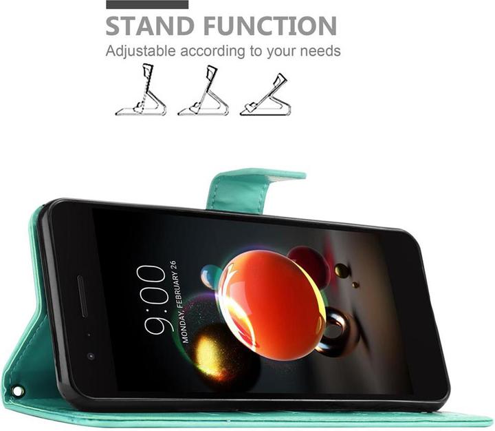 Actual product image Cadorabo Flower Book Cover (LG K8 2018)