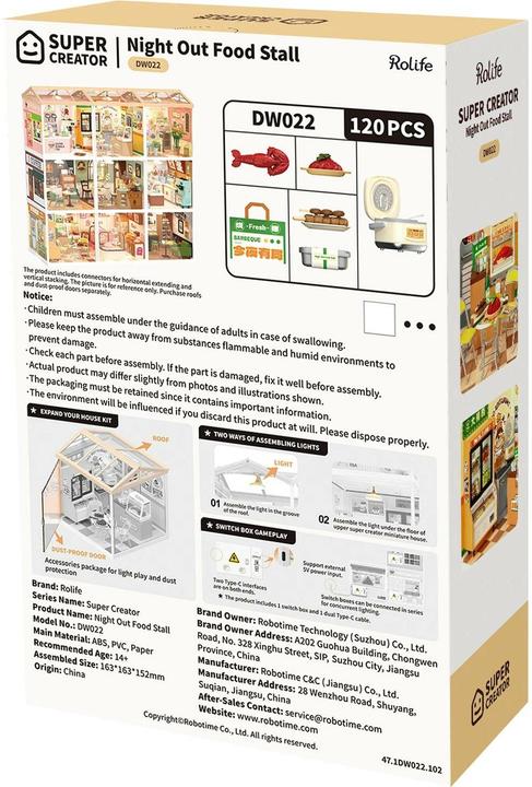 Produktbild Robotime Bausatz Night Out Food Stall