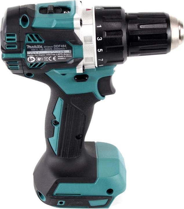 Actual product image Makita DDF 484 RG cordless drill driver Brushless 18 V 54 Nm + 2x battery 6.0 Ah + charger (Rechargeable battery operated)