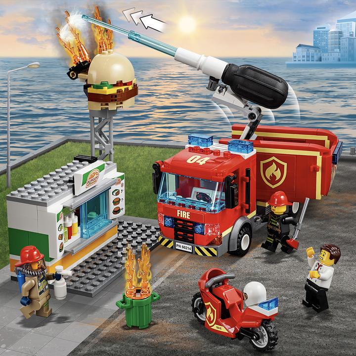 Produktbild LEGO Feuerwehreinsatz im Burger-Restaurant (60214, LEGO City)