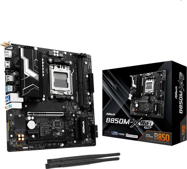 Productafbeelding AsRock B850M-X Wifi R2.0 (AM5, AMD B850, Micro ATX (mATX))