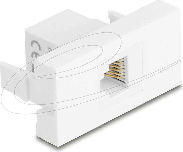 Produktbild Delock Easy 45 Modul RJ12 Buchse zu RJ12 Buchse UTP weiss